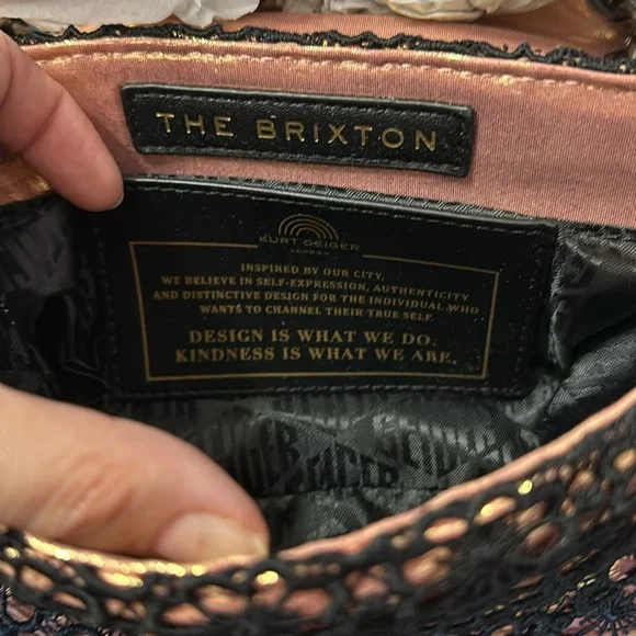 NWT Gorgeous Kurt Geiger London Lace Mini Brixton Bag - Picture 13 of 16